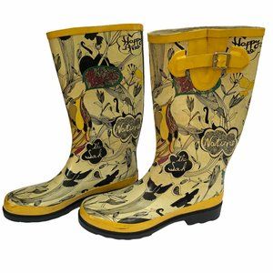 THE SAK Women’s Yellow Rain Boots Sz 9